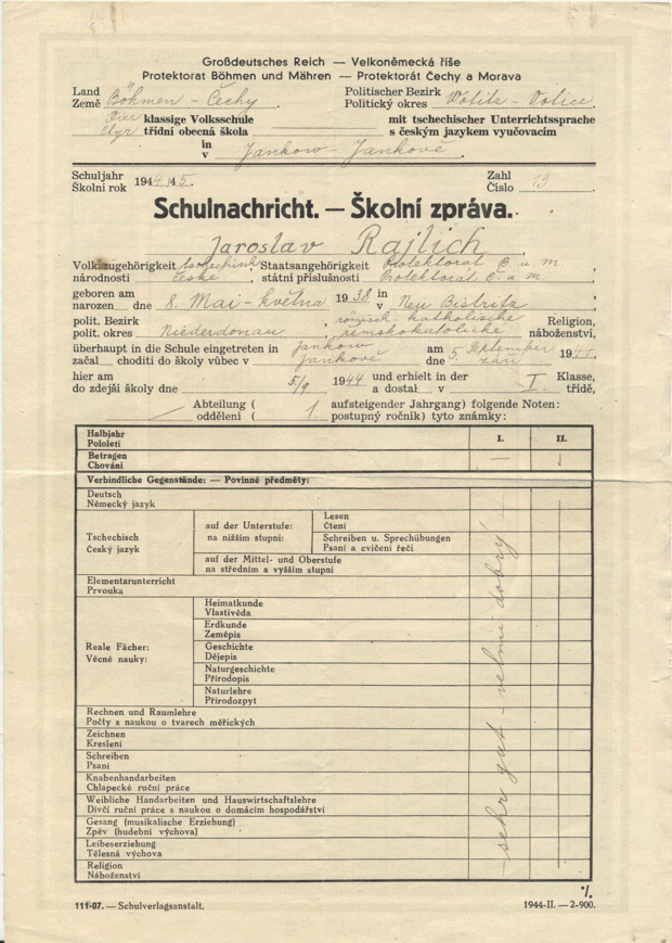 JaroslavRajlich_vysvedceni_1944