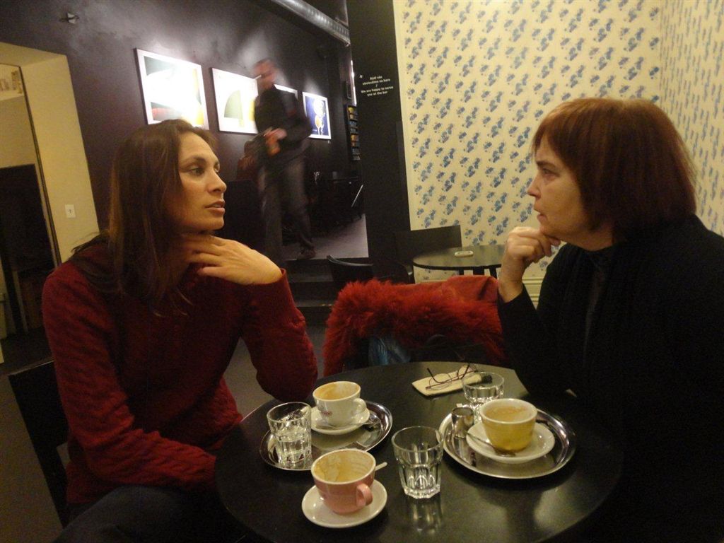 Jana Rajlich Gorum na výstavě Jana Rajlicha v kině Světozor v Praze 30. 11. 2012