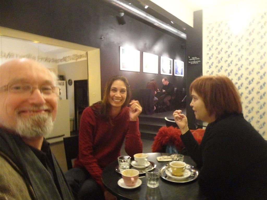 Jana Rajlich Gorum na výstavě Jana Rajlicha v kině Světozor v Praze 30. 11. 2012