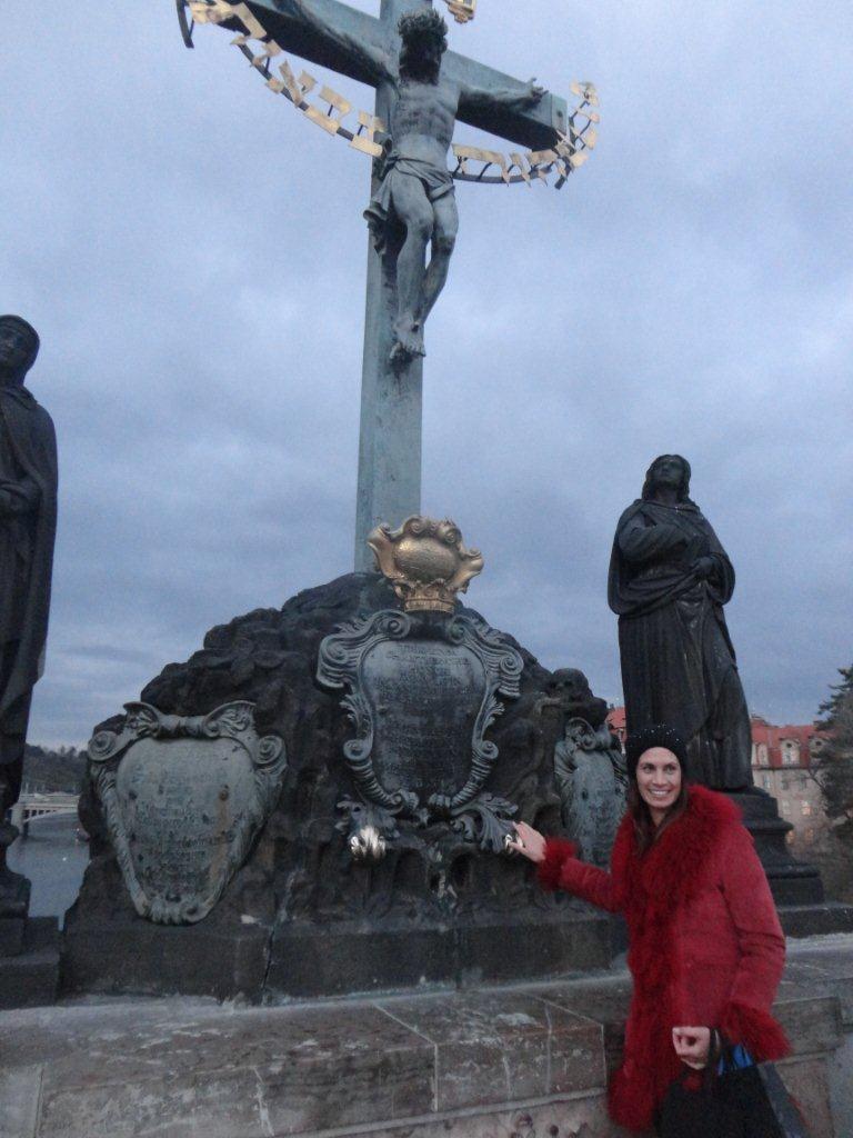 Jana Gorum na Karlově mostě