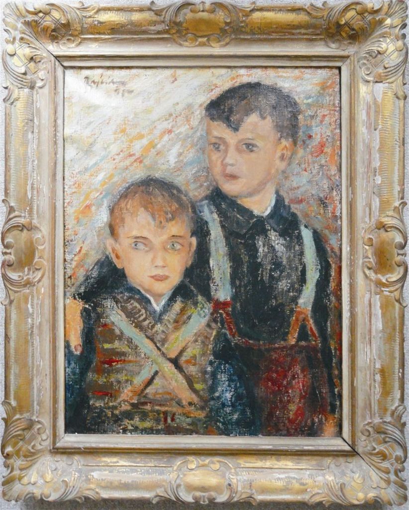 Jaroslav Rajlich: Jaroušek a Tomáš, 1947, olej