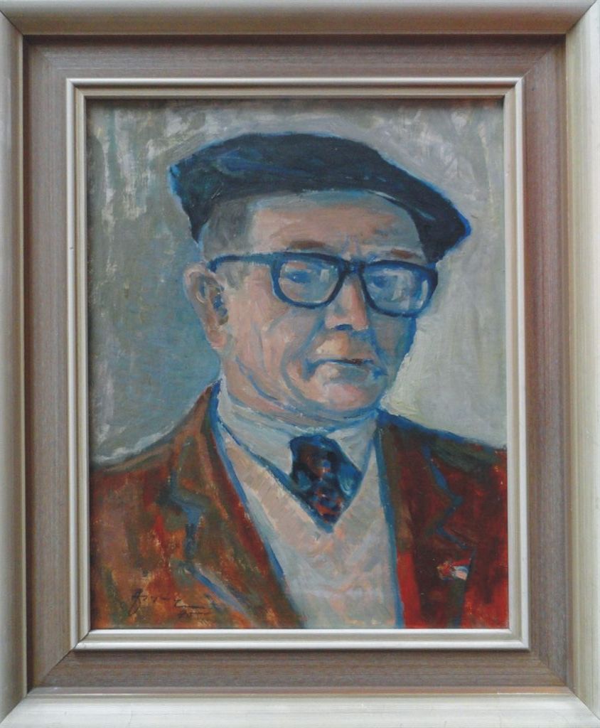 Jaroslav Rajlich: Autoportret, olej, 50. leta XX. stol.